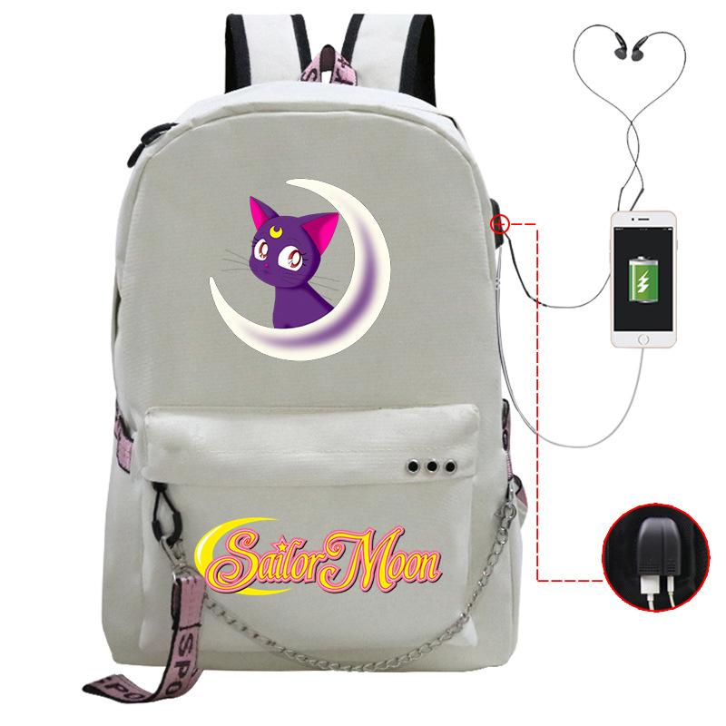 Campus Sweet Small Fresh Peripheral Animation School Bag Girls Students Lightweight Fashion Casual Backpack