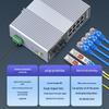 Industrial 8-Port Gigabit DIN Rail Fiber Switch