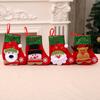 Mini Christmas Stockings 6 Inch Small Christmas Stockings with Glitter Sequin Cuff 3D Snowman Bear Santa Claus Reindeer Hanging Socks