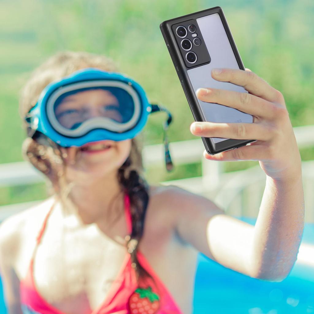 Красный перец Samsung S22 Ultra Водонепроницаемый Ударопрочный Прозрачный Чехол для телефона