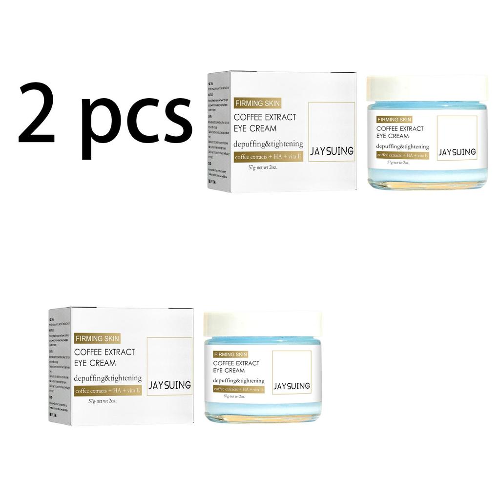 Jaysuing Кофейный укрепляющий крем для глаз, уменьшает мелкие морщины, пигментные пятна и темные круги; укрепляет, увлажняет и насыщает; подходит для области вокруг глаз, 57 г