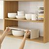 Retractable Storage Rack Plates Cutlery Seasonings Organization Kitchen Cabinets And Counter Layered Shelves