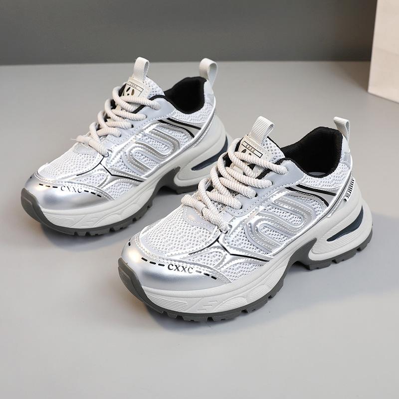 Мода 2024 года, летняя женская обувь в стиле ретро, сетчатые дышащие легкие кроссовки для женщин, повседневная спортивная обувь на платформе для бега, женская