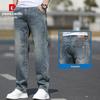 Pierre Cardin Мужские прямые свободные джинсы в стиле business casual
