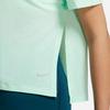 Nike Однотонная свободная футболка с коротким рукавом, женские топы, зеленый цвет DM7026-379