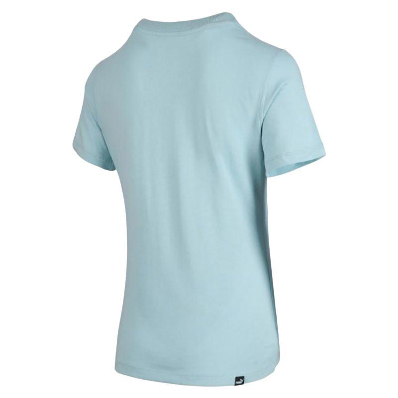 Puma Casual Sports Round Neck Pullover Short Sleeve T-Shirt Women Tops Blue 682155-22