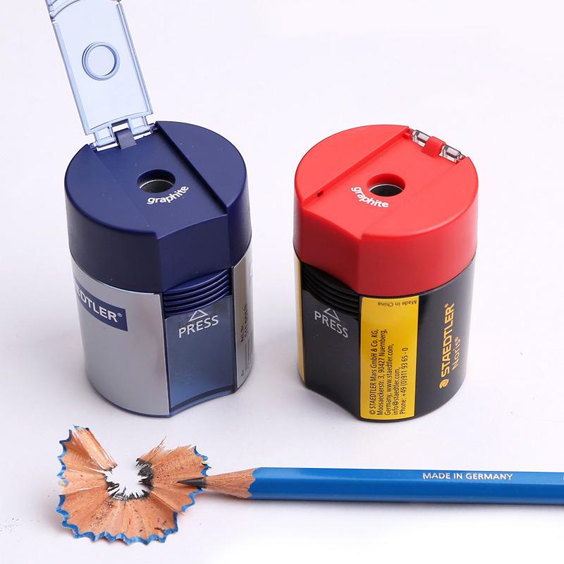STAEDTLER Точилка для карандашей Одноместная Двухместная Стругалка-планка Студенческая Маленькая Точилка для карандашей Большого диаметра Заточка карандашей
