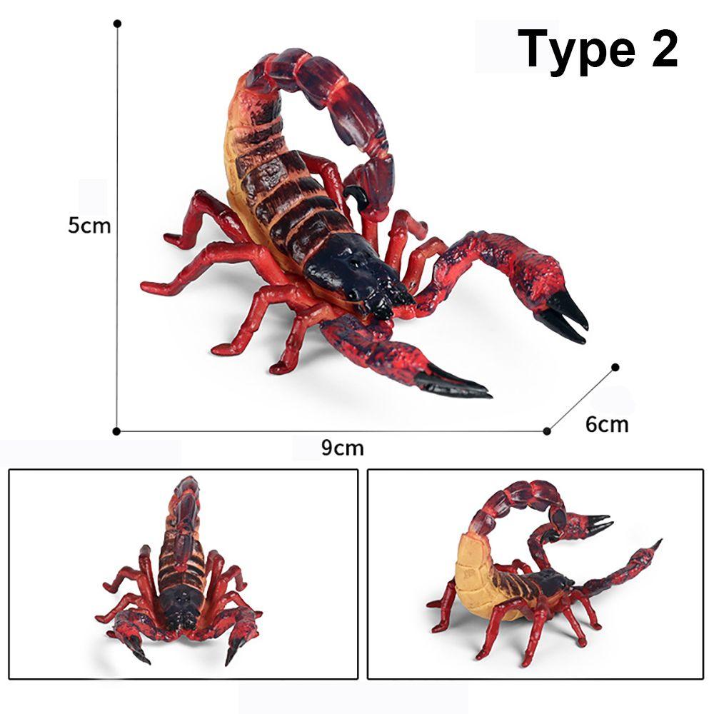 Scorpion Model Insect Figurine Educational Toy Halloween Supplies Prank Props Scenes Making Kids Cognition Gift