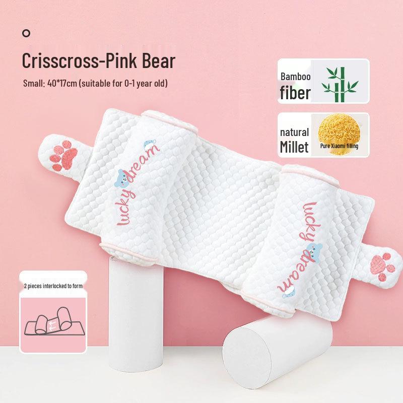 Регулируемая детская подушка против плоской головы (0-6 месяцев+) для новорожденных