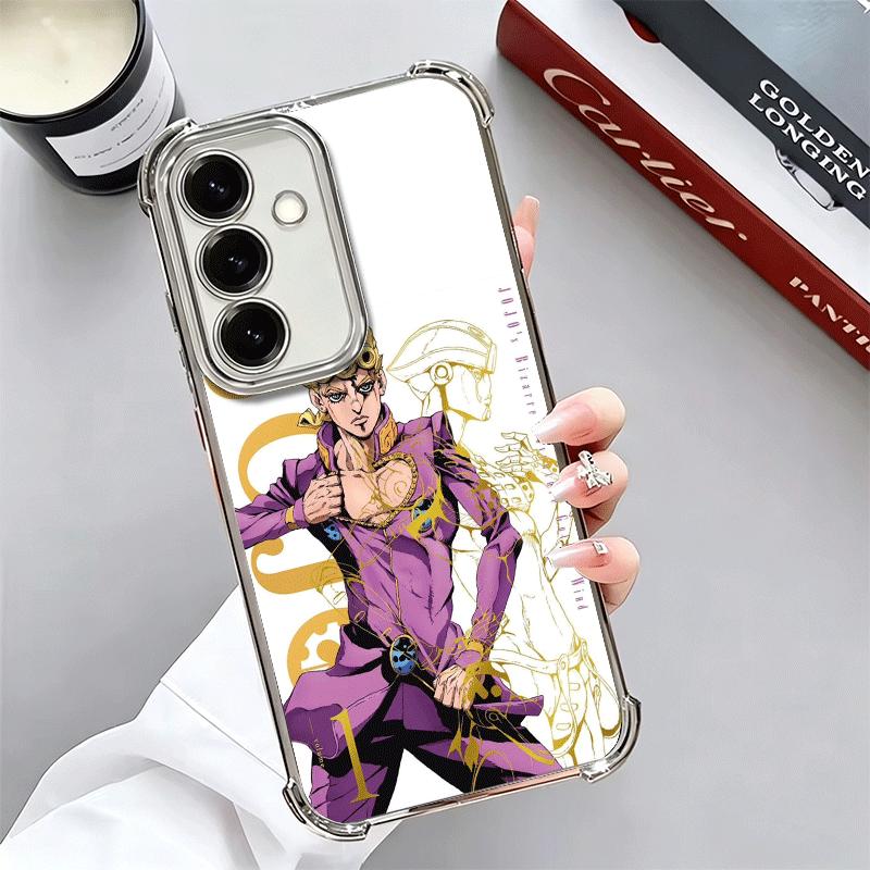 JoJo Adventure Джорно Джованна Мягкий чехол для телефона для Samsung A17 A27 A07 A37 A57 A16 A56 A15 A55 A14 A54 A13 A53 A26 A36 A25 A35 A