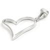 [I3712] - Silver 'Love' Pendant Silver (rhodium Plated) - 20x18 Mm