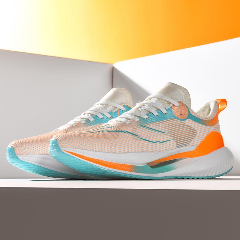 New Breathable Men's Running Shoes Fashion Sports Trendy Shoes Couple with the Same Casual Lightweight Versatile Shock Shoes