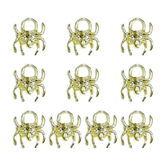 10 шт., украшение для ногтей, стразы, 3D лук, паук, череп, искусственный кристалл на металлических подвесках, креативные ювелирные украшения «сделай сам», аксессуары для чехла для телефона