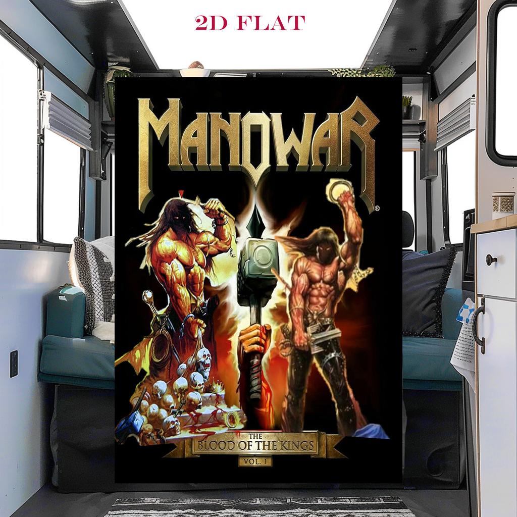 Manowar: Blood Kings blanket sofa blanket Suitable for all seasons bedroom sheet Air conditioning blanket