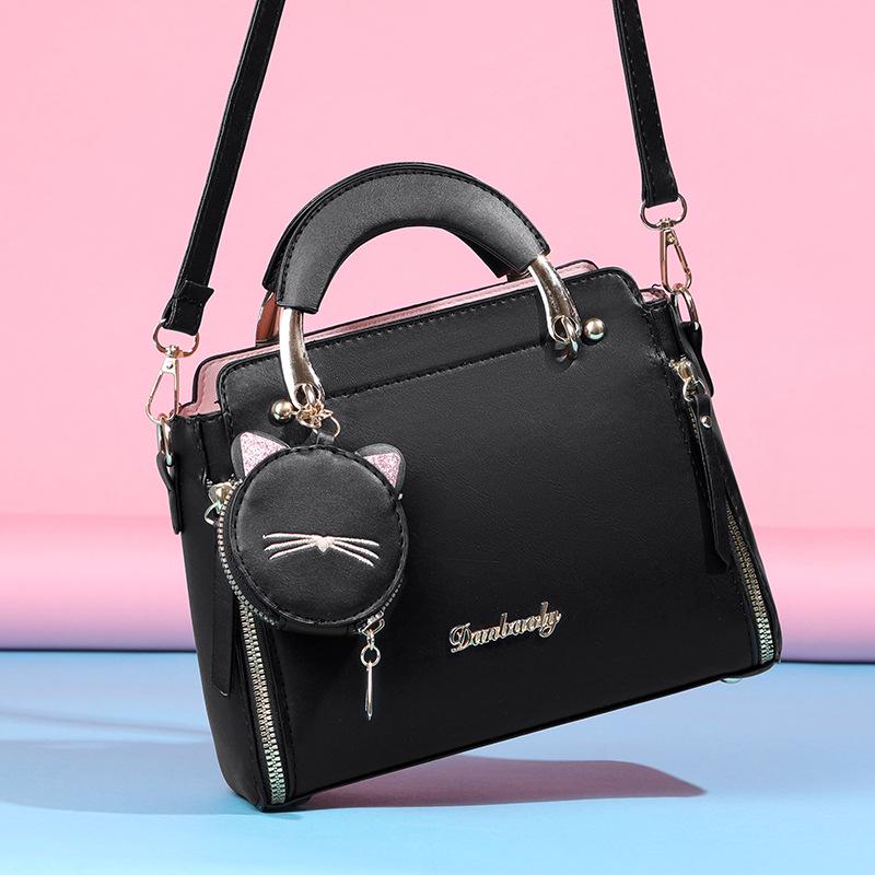 «Универсальная женская сумка через плечо 2023 года: Простая, симпатичная, однотонная сумка-мессенджер.