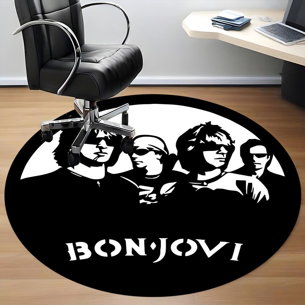 1pc Bon JoviChair Carpet for Office, Non-slip, Soft and Durable Office Rug for Interior Decoration, Perfect for Office yy250925177