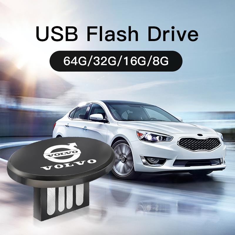USB-накопитель большой емкости в виде значка автомобиля Автоаксессуары Для Volvo Xc60 Xc90 V40 V60 S60 V50 V90 S80 C40 XC40 V70 XC70 C30 C70 Rdesign