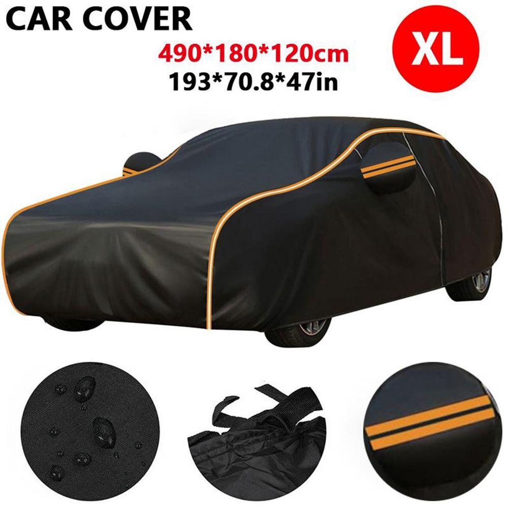 Всепогодный водонепроницаемый чехол для автомобиля Сверхпрочная защита Полное покрытие от дождя солнца снега и пыли для уличной парковки и длительного хранения