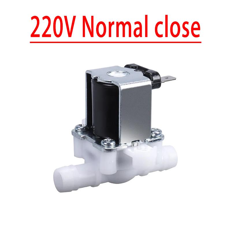 DC 12 24 AC 220V нормально закрытый напорный электромагнитный клапан впускной клапан 12 мм для диспенсера воды очиститель воды пластик