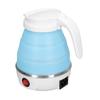 Foldable Travel Electric Silicone and Stainless Steel Rapid Boiling Foldable Electric Kettle Kettle, 0.6L (Blue)