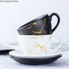 Marbled Ceramic Coffee Mug Espresso Cups Afternoon Tea Cup Milk Tea Cups Coffee Cup and Saucer Set Milk Mug Tea Mugs Drinkware