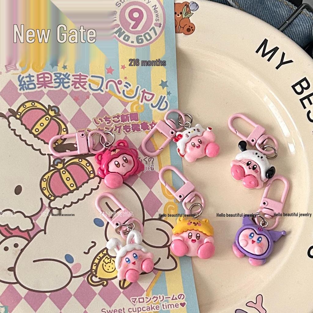 Милый брелок Кирби - Забавный мультяшный кулон на рюкзак в виде звезды для лучших друзей