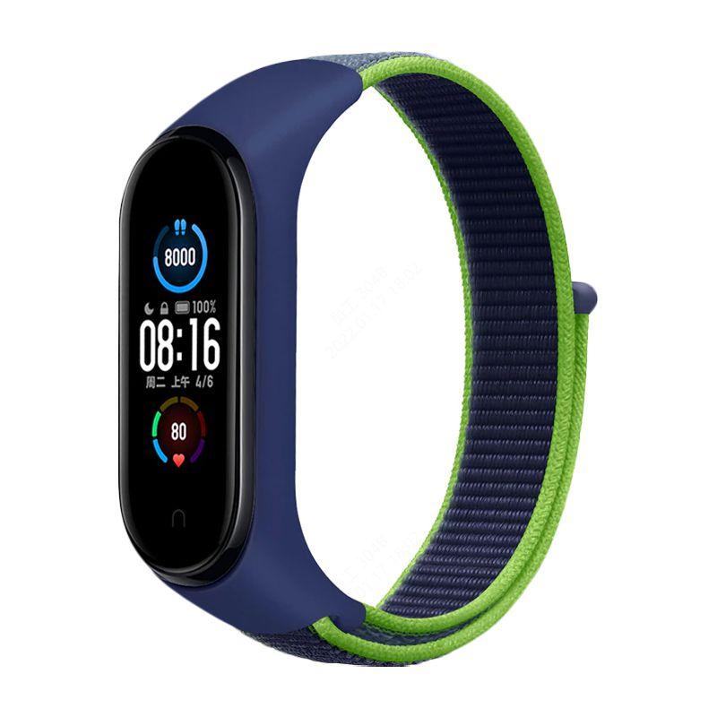 Высококачественный регулируемый нейлоновый ремешок для Xiaomi Mi Band 3/4/5/6 Прочный и легкий