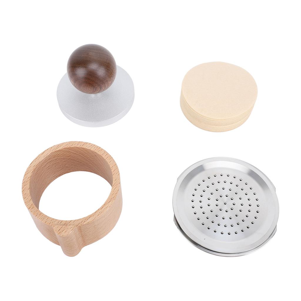 Многоразовые кофейные капсулы из нержавеющей стали, заправляемый кофейный фильтр с щеточкой для трамбовки и ложкой для