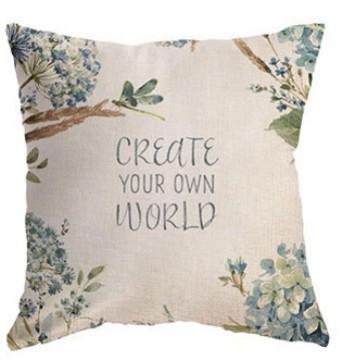 Flowers and butterflies throw pillow covers with digital printing of short plush fabric Carshaped sofa cushion Home decor