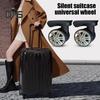 1 пара универсальных сменных колес, малошумные двухрядные колеса большого размера для чемодана на колесиках, ремонтные колеса для дорожного чемодана, аксессуары, колеса