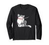 Пори Любимая Рождественская Елка Длинный Рукав Кот, Кот, Кот, Калико, Воротник, Пушистый, Милый, Мужской, Женский, Детский, Футболка