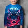 Children's Clothing Boys Tshirt Long Sleeve Children T-Shirt Cartoon Animals Print Funny Kids Summer Clothes Girl Clothes Tops