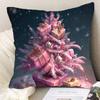 1 шт. Наволочки на подушки с рождественской елкой для дома, чехол на подушку для дивана, новогодние подарки, украшения для вечеринки, орнаменты..