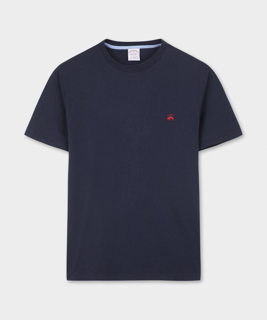Футболка BROOKS BROTHERS Supima с логотипом Golden Fleece (военно-морской флот) (Bbnpmm5191Q)