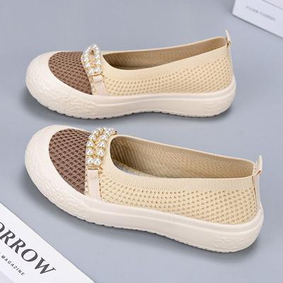 Летняя новая тканевая обувь, сетчатая обувь, дышащая повседневная обувь, удобная и нескользящая одинарная обувь с сетчатой поверхностью