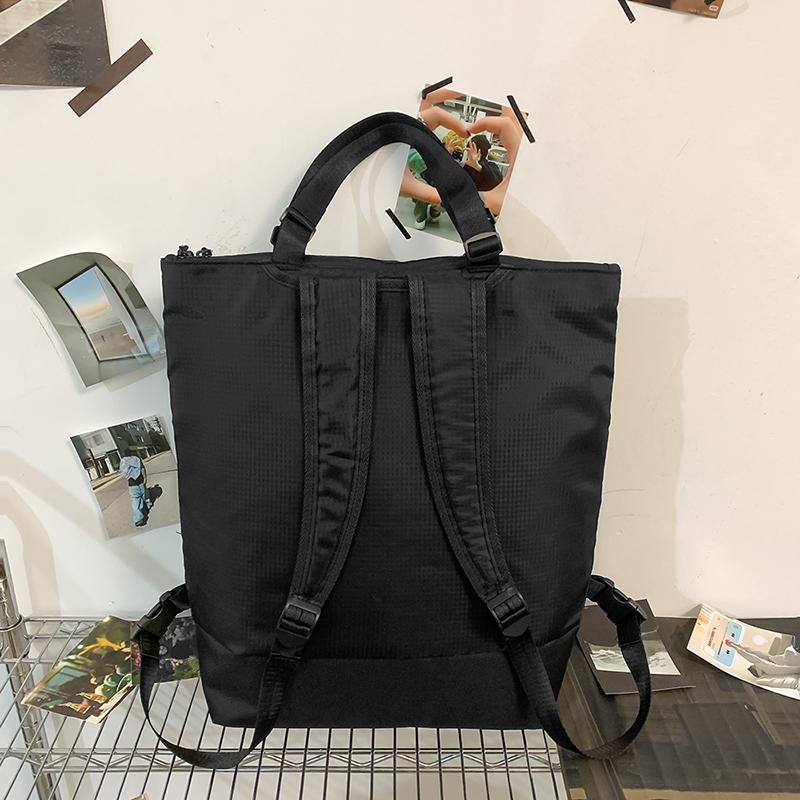 Dual-Use Backpack Men's And Women's Large Capacity Shoulder Tote Bag Handbag Lightweight Travel Backpack With Shoe Bin