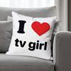 TTv Girl Who Really Cares Anime Celebrity Merchandise AllMatch Printed Pillow Case Sofa Car Office Room Decoration Protector
