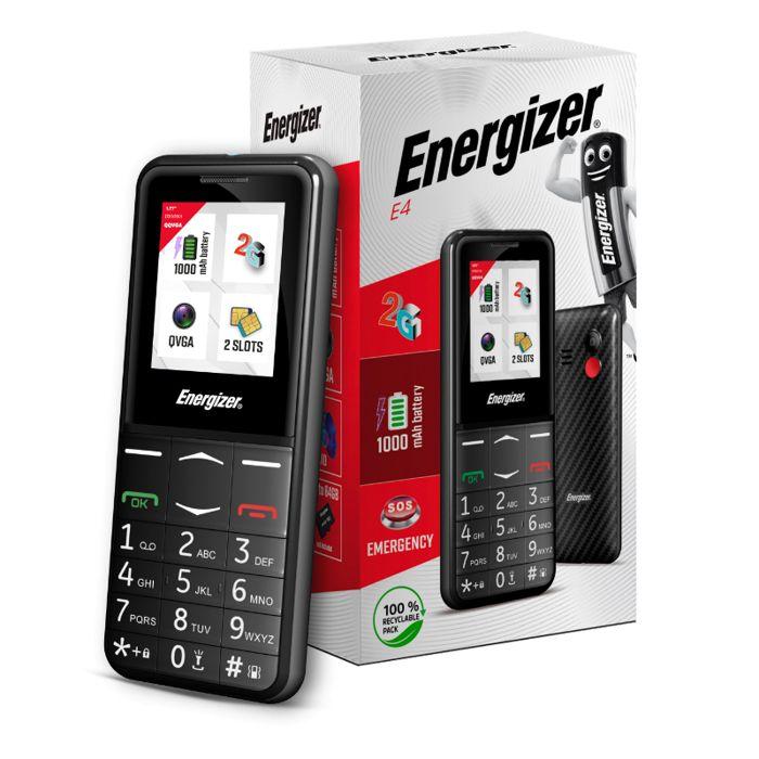 Téléphone - energizer - e4 - 32 mo ram - 2g - dual sim - noir