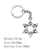 Back To School Personalized Keychains Celtic Hexagram Key Ring Audience Key Ring Material