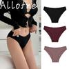 Women Pure Cotton Panties Soft and Breathable Briefs Low-Waist  Solid Color Underwear M-XL
