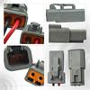 2-Pin Power Connector Pigtail, Waterproof, Size-12 Contacts, DTP06-2S / DTP04-2P, 16 cm Leads, Compatible with Universal 12V/24V Harnesses