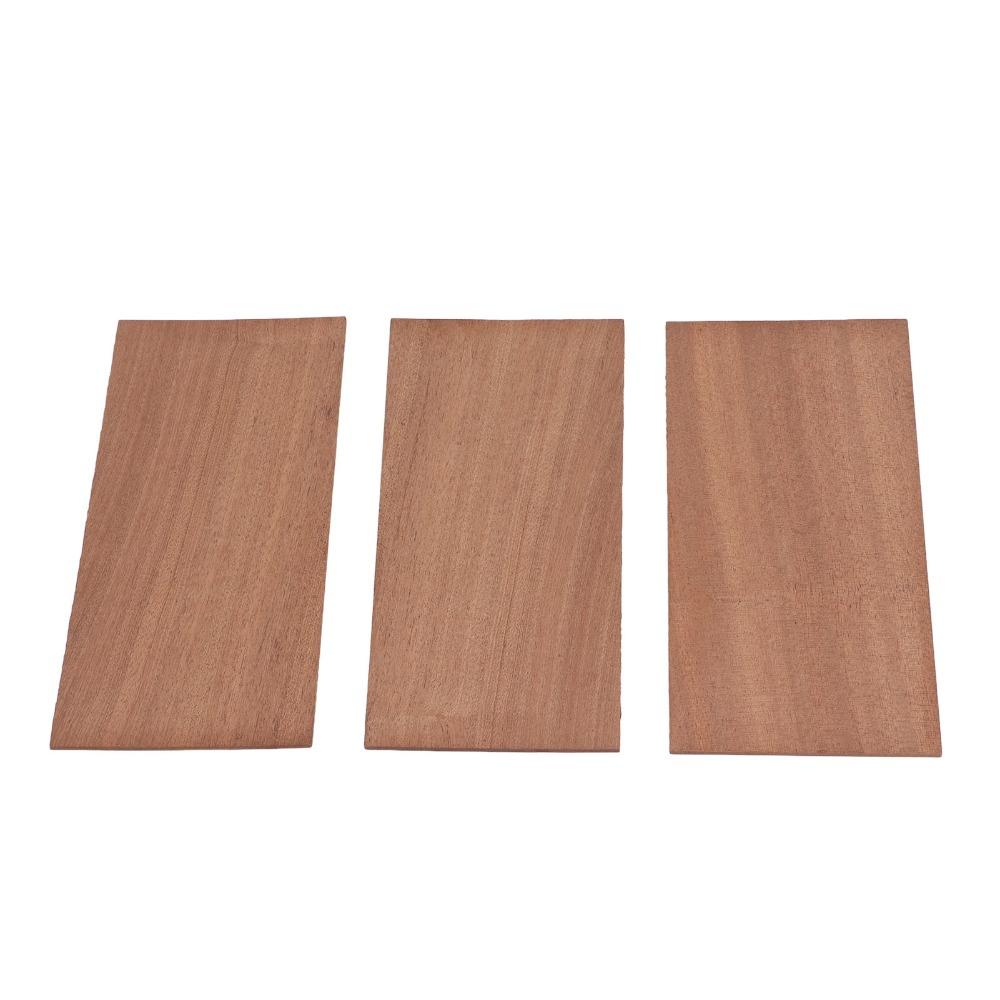 3PCS 200 x 90mm(7.87 x 3.54in) Guitar Veneer Wood Color Guitar Head Veneer For Guitar Headstock