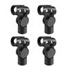 Uxcell Microphone Clip Holder, Universal Accessory for 15mm Thread Diameter and 17mm Thread Microphone Stands and Handheld Microphones, Pack of 4