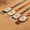 Bohemian Style Beautiful Ethnic Long Sweater Chain Hand Woven Retro Tassel Necklace Pendant