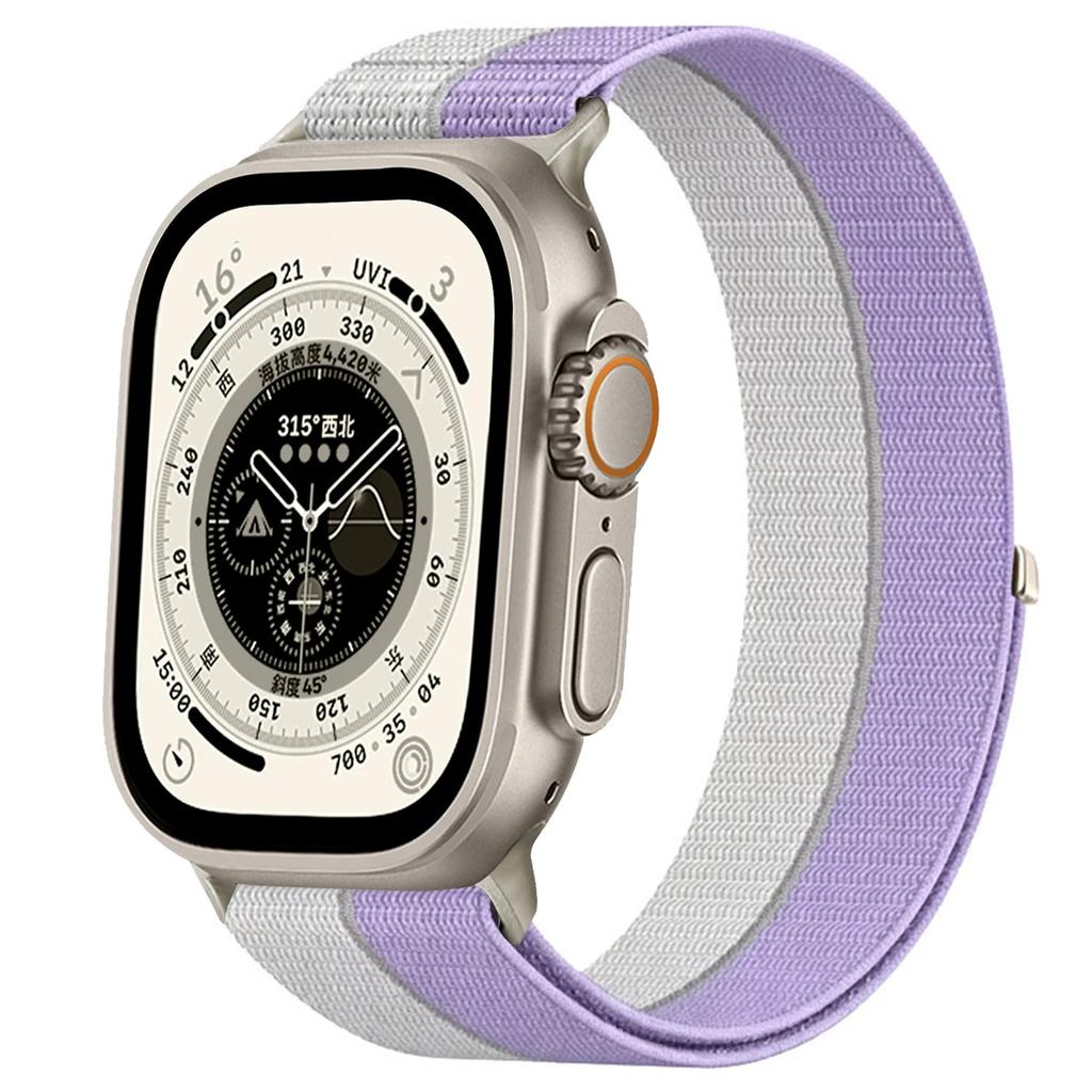 Плетеная нейлоновая ремешок для Apple Watch Band Ultra 3 2 49 мм 45 мм 42 мм Браслет Iwatch Серии 11 10 9 8 7 6 SE 5 4 38 46 41 мм 44 мм 40 мм