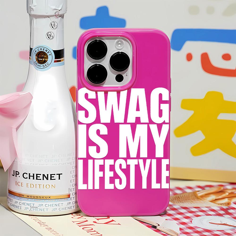 Простой Текстовый Swag - Это Мой Стиль Жизни Чехол Для Телефона Для iPhone 17 AIR 16 15 14 13 12 11 PRO MAX X XR XS 7 8 PLUS Чехол Funda