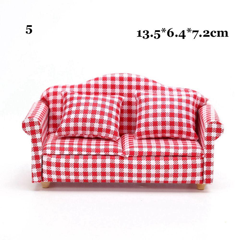 Children Decoration Dolls Miniature Soft Sofa Dollhouse Mini Furniture Toys Pretend Play Toy