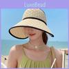 Летняя шляпа от солнца с широкими полями и бантом для женщин