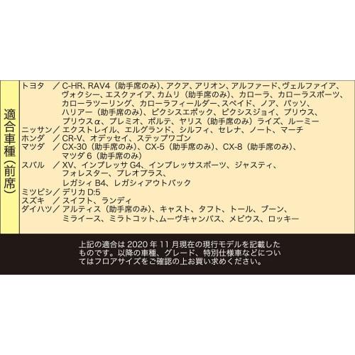 BONFORM Car Mat, Cut Shape, Regular Car, Front, 1 Piece, Waterproof, Washable, Anti-Slip, Free Cut, 48x65cm, Black 6421-01BK