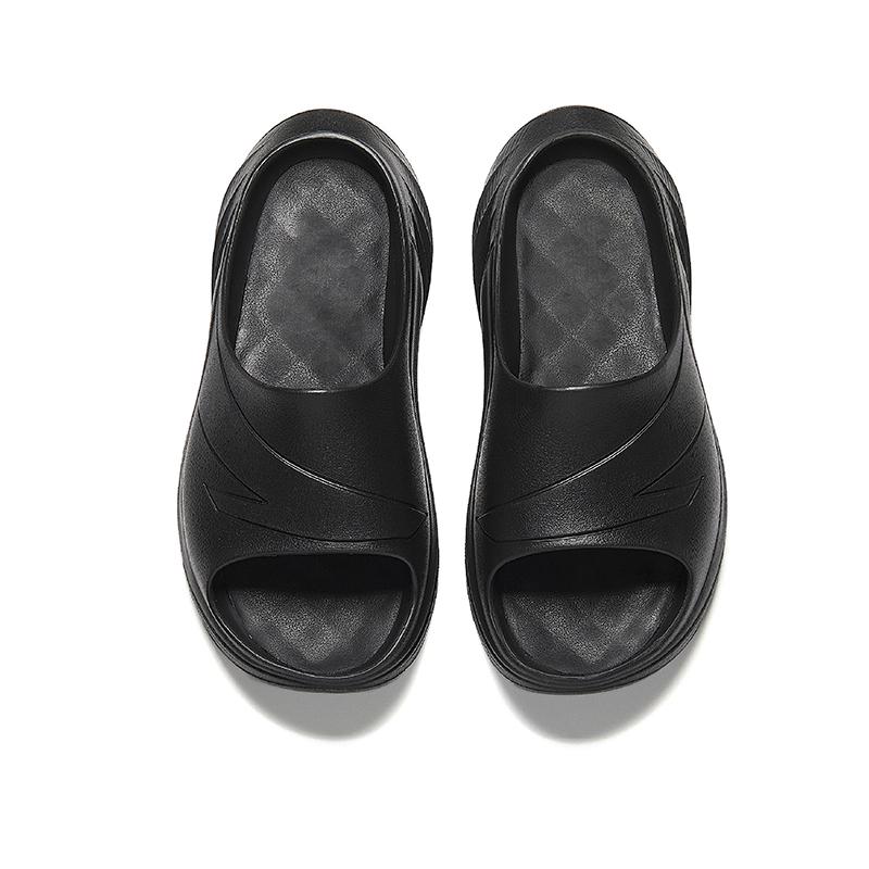 Anta Versatile Casual Trendy Comfortable Non-Slip Wear-Resistant Shock-Absorbing Slide Sandals Men Footwear Black 112538528-1